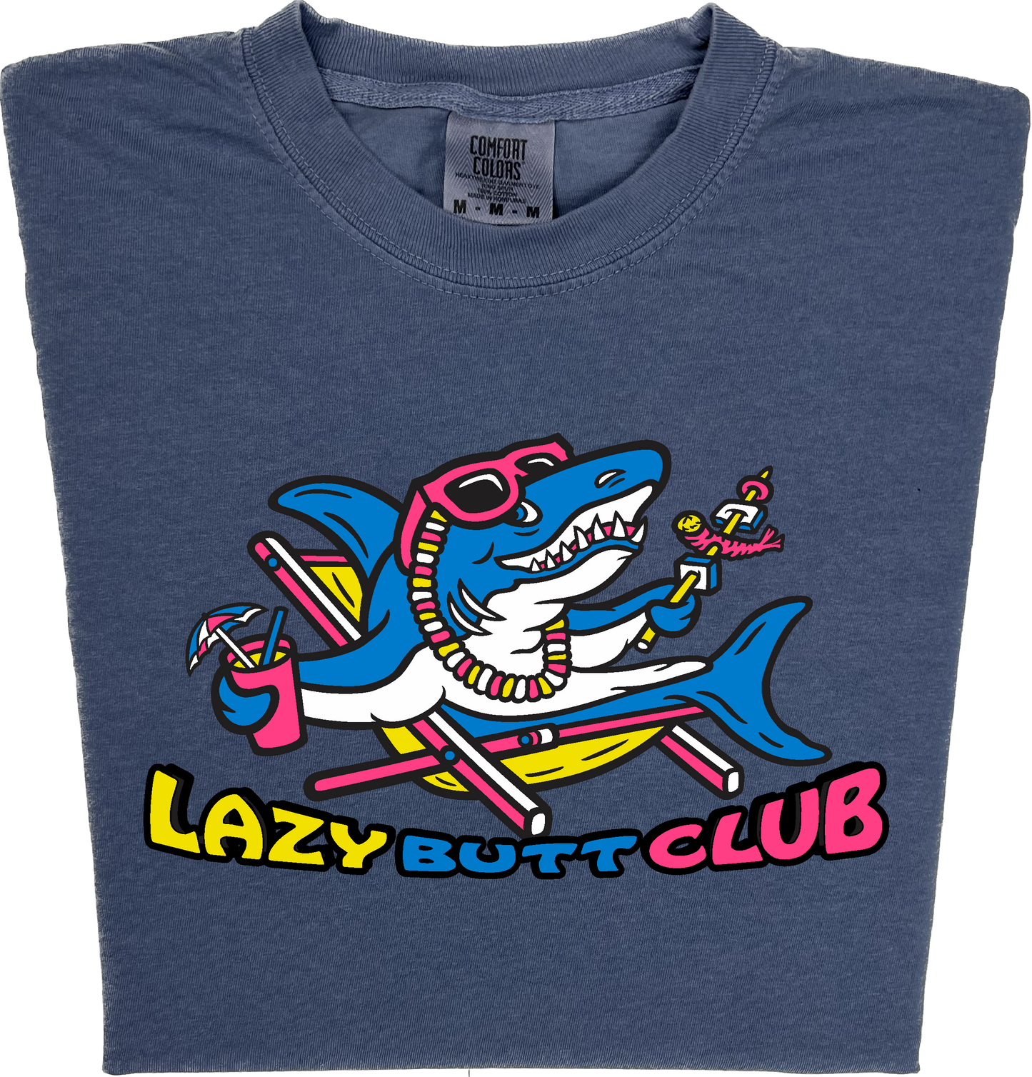 Lazy Shark "garment dyed" T-shirt