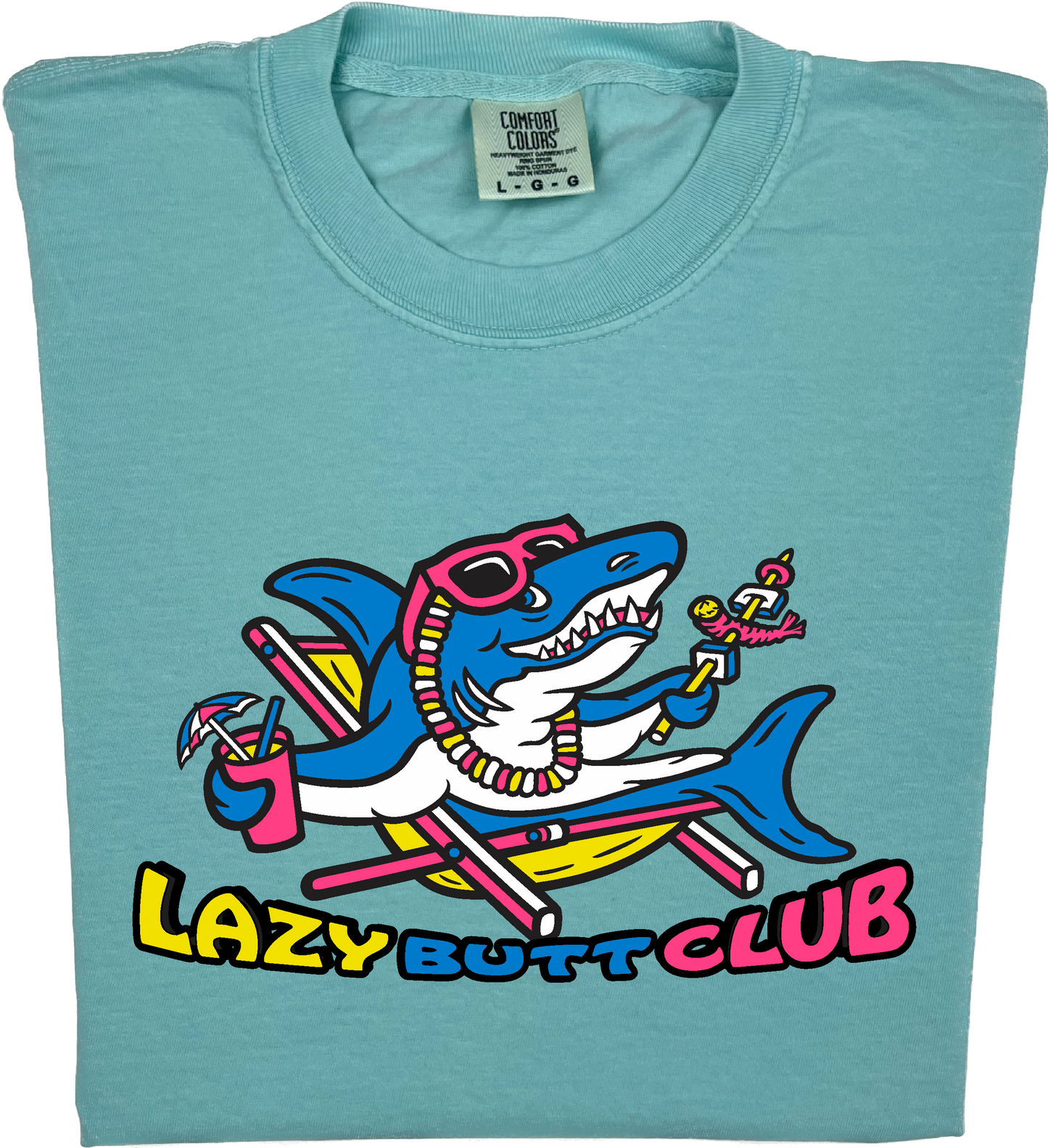 Lazy Shark "garment dyed" T-shirt