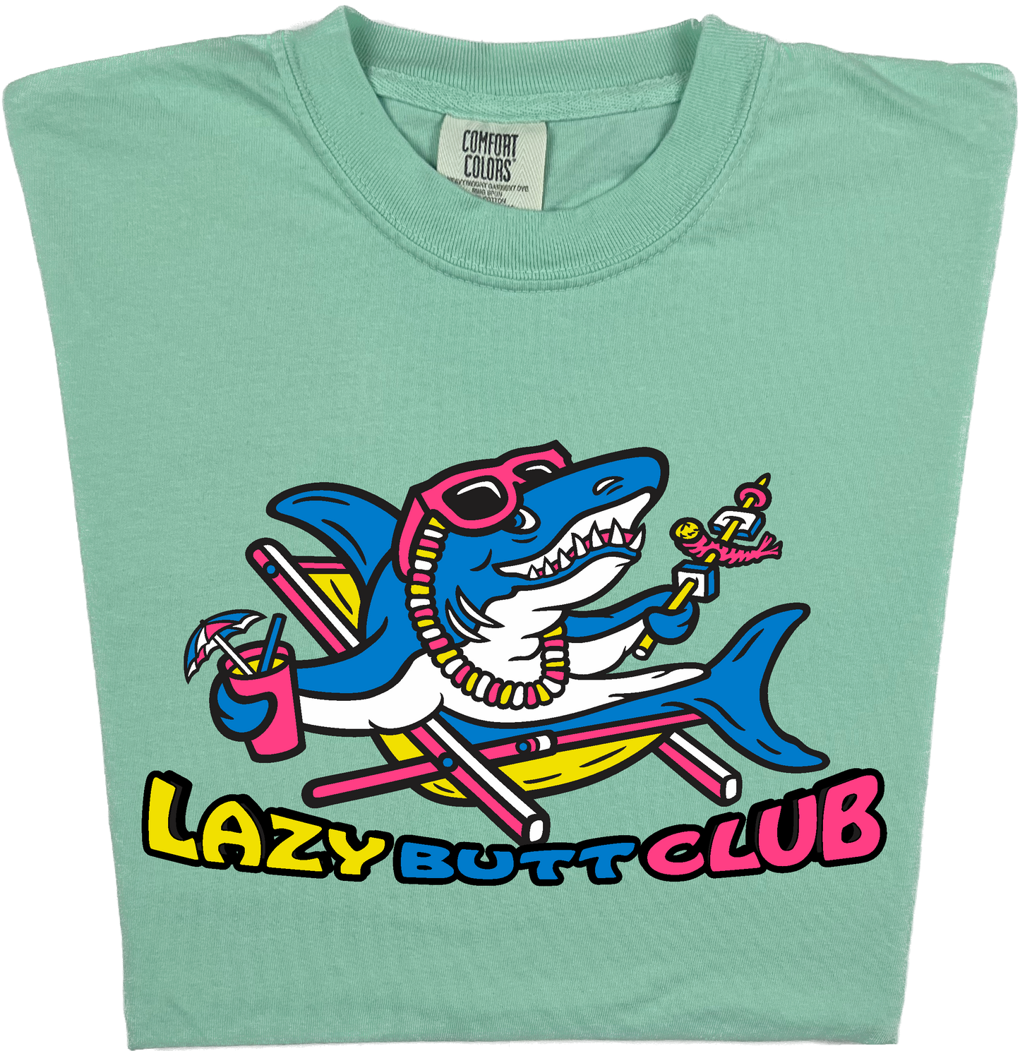 Lazy Shark "garment dyed" T-shirt