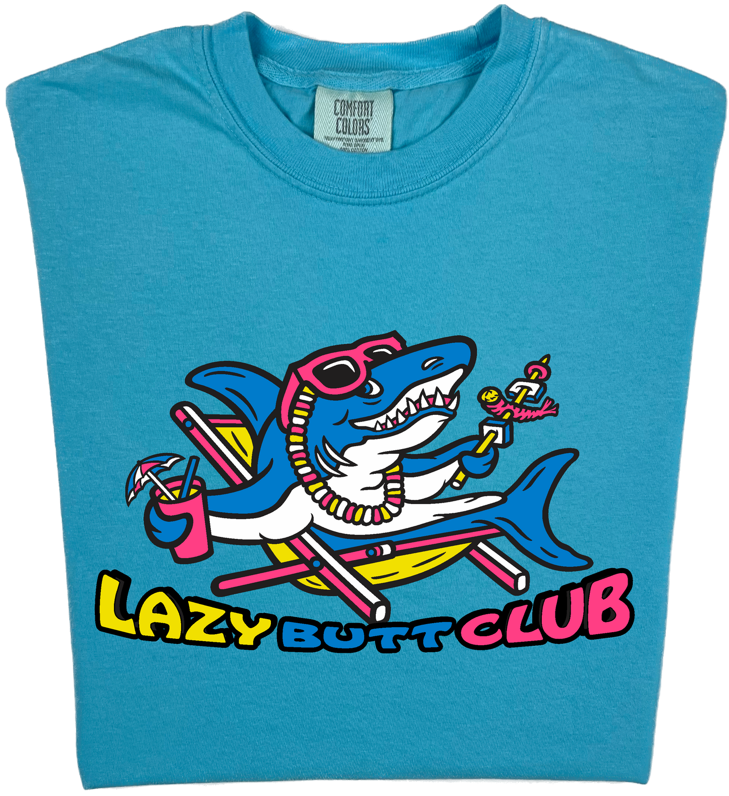 Lazy Shark "garment dyed" T-shirt
