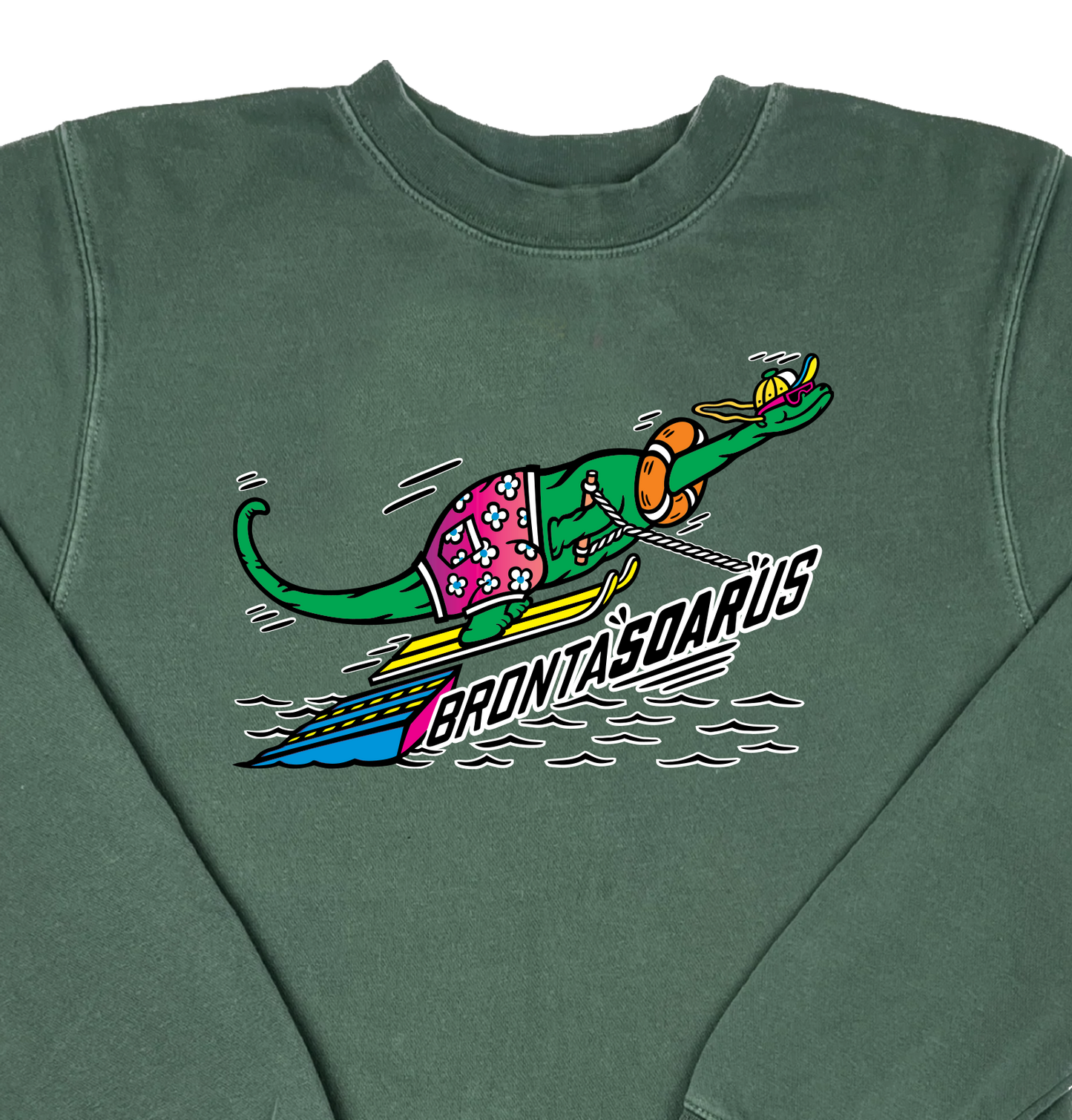 Brontasoarus “Pigment Dyed” Crewneck Sweatshirt
