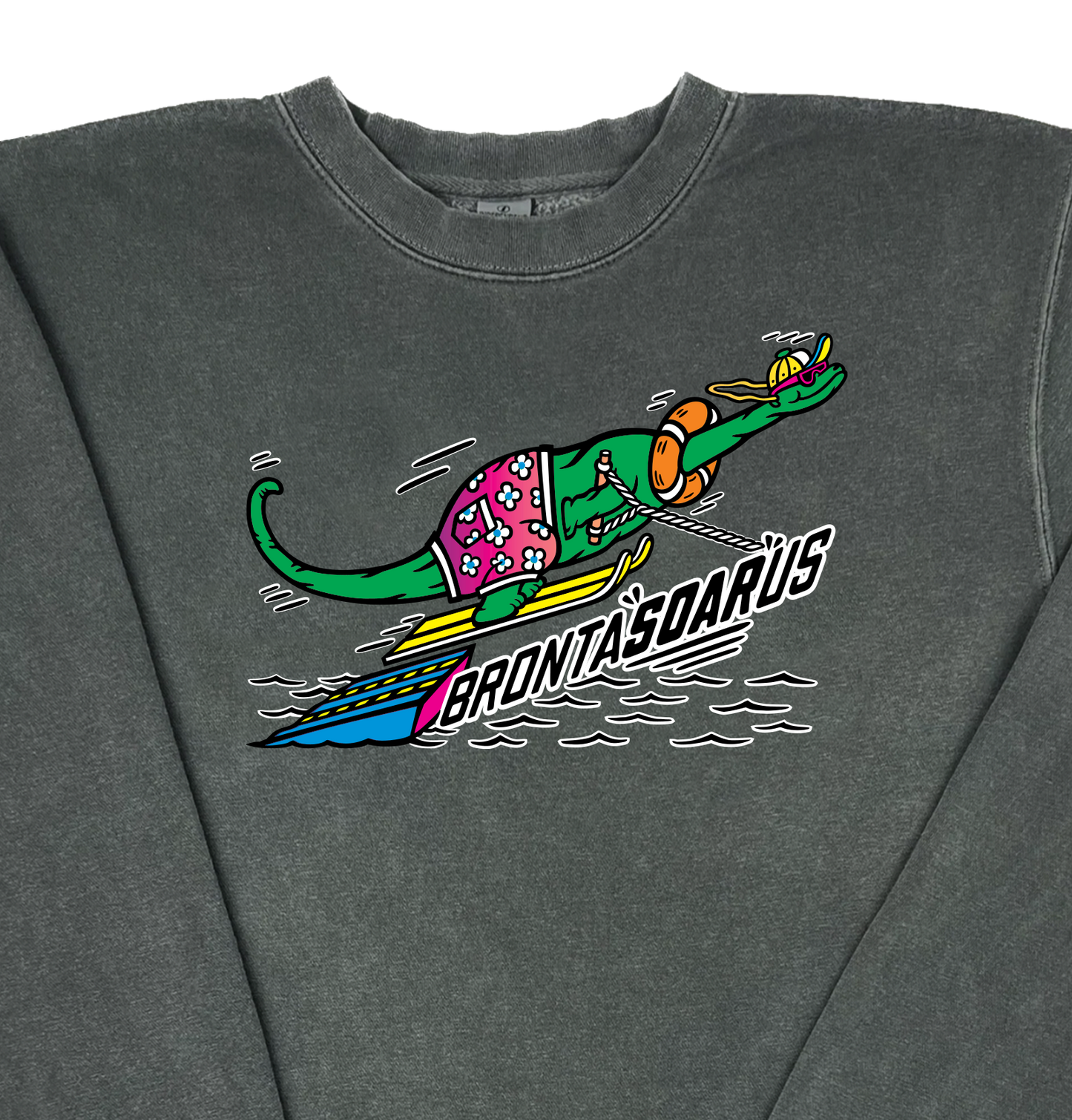 Brontasoarus “Pigment Dyed” Crewneck Sweatshirt