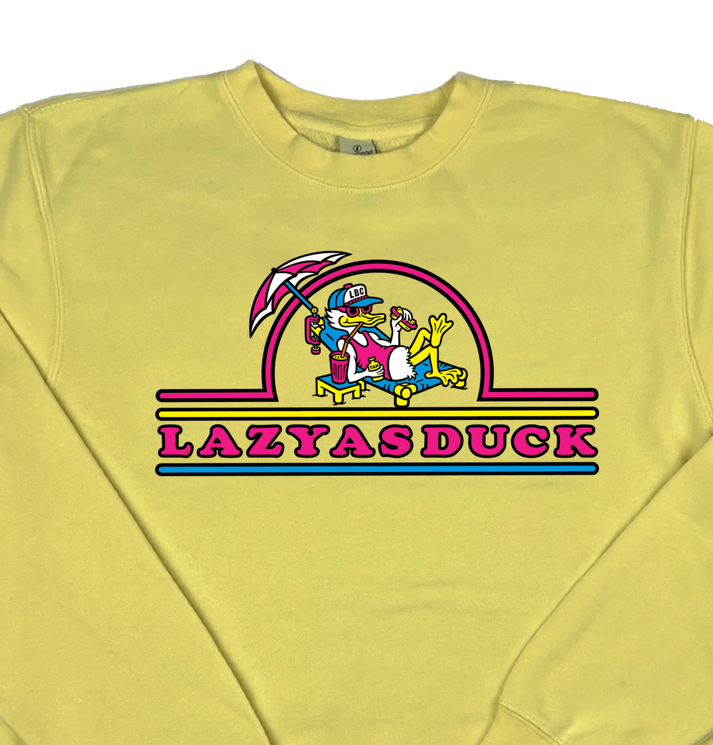 Lazy As Duck “Pigment Dyed” Crewneck Sweatshirt