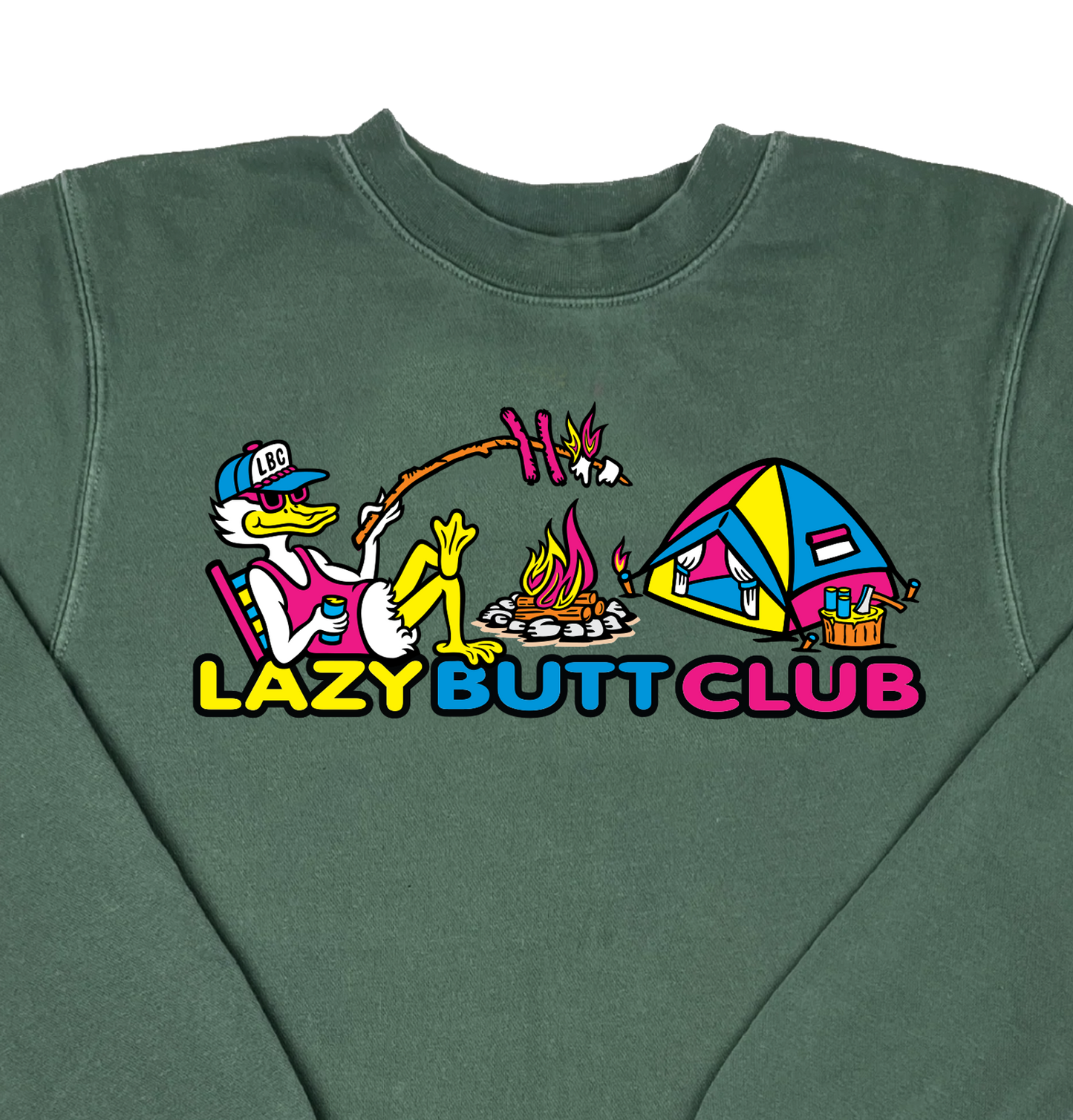 Lazy Butt Club “Pigment Dyed” Crewneck Sweatshirt