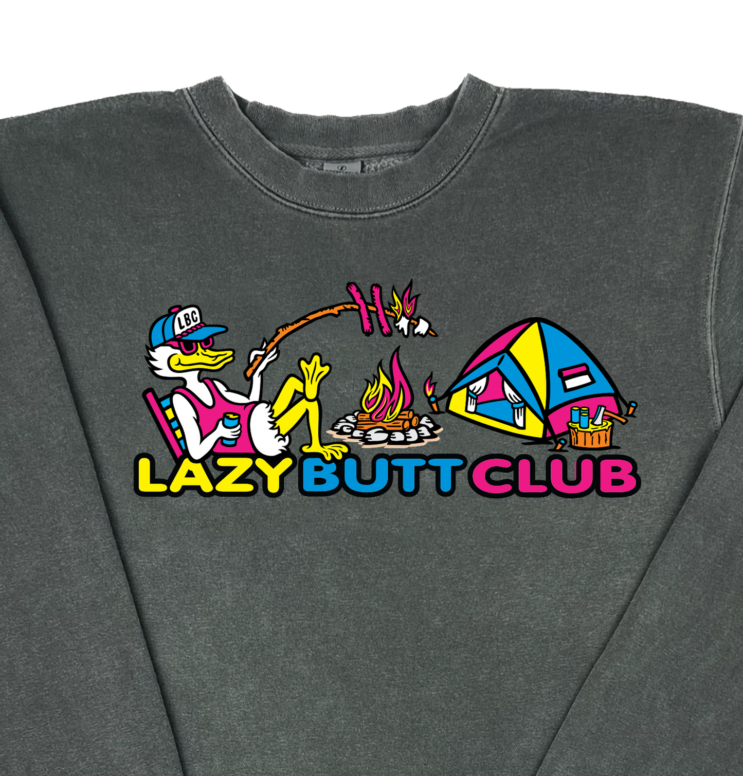 Lazy Butt Club “Pigment Dyed” Crewneck Sweatshirt