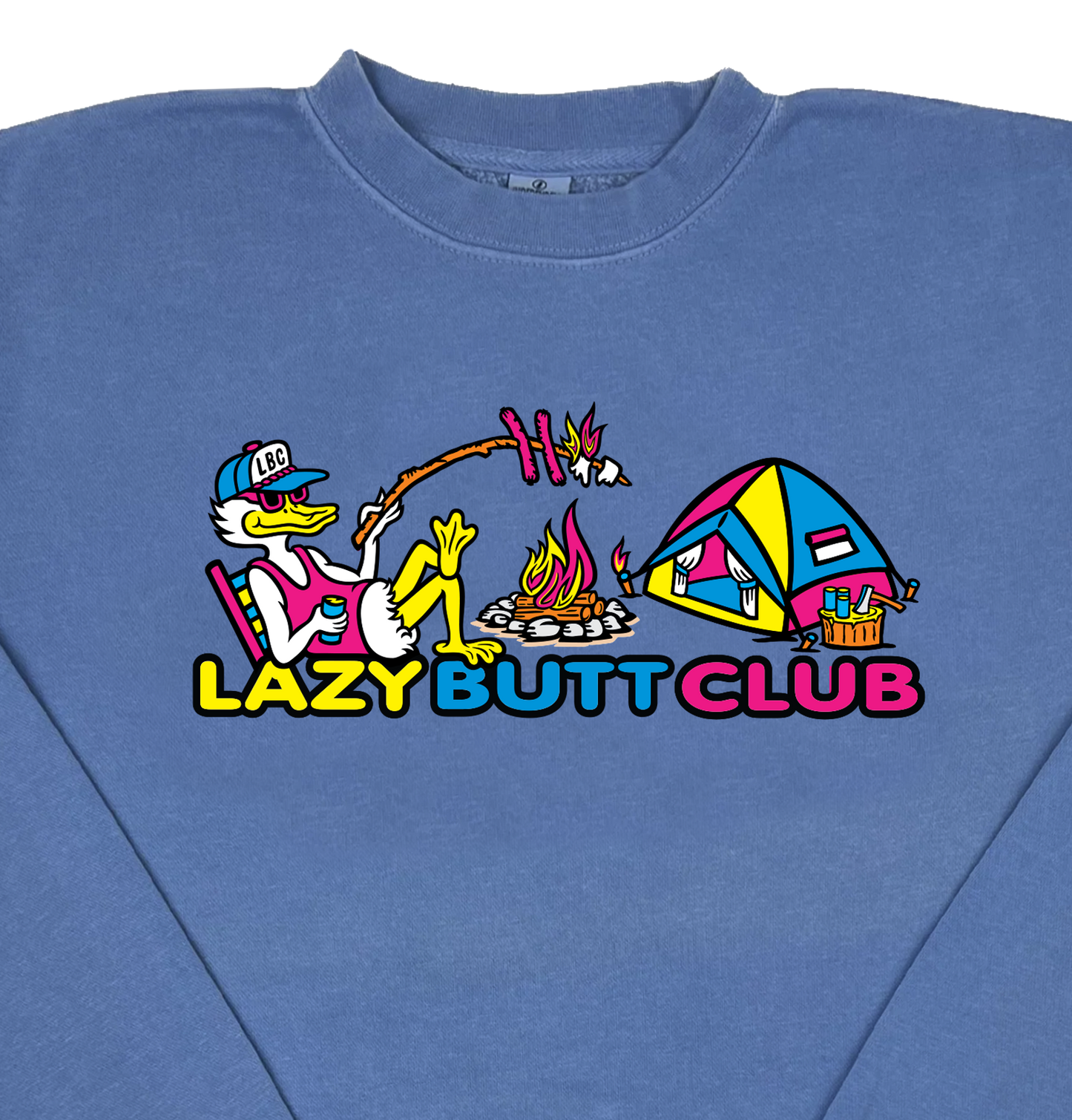Lazy Butt Club “Pigment Dyed” Crewneck Sweatshirt