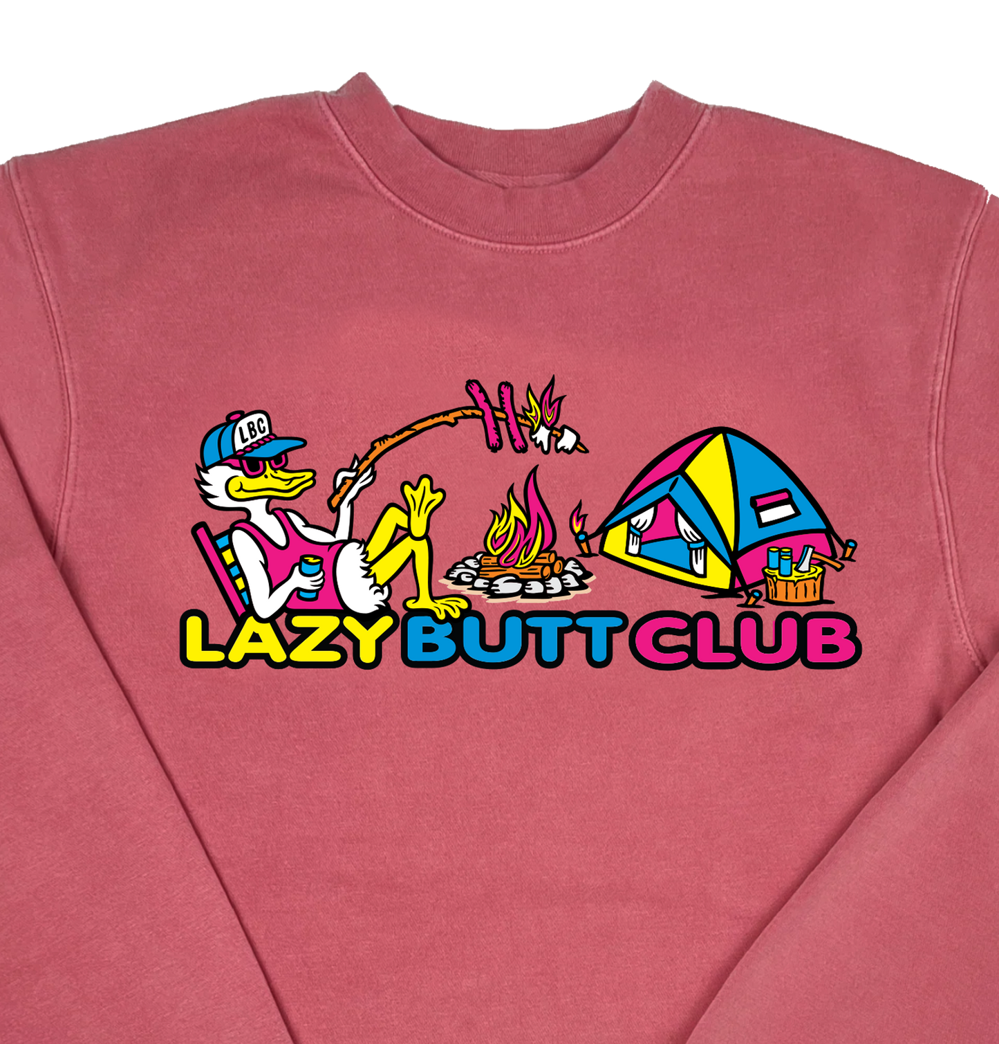 Lazy Butt Club “Pigment Dyed” Crewneck Sweatshirt
