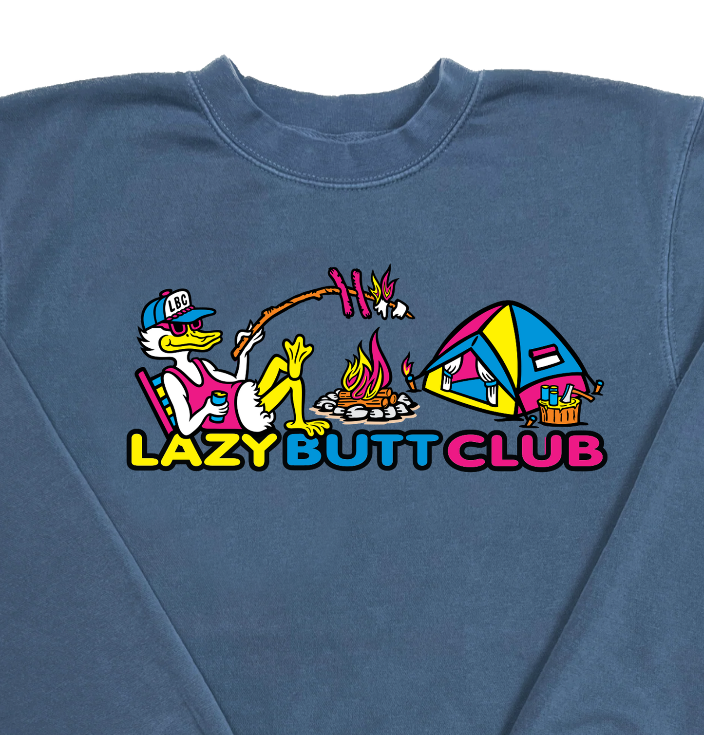 Lazy Butt Club “Pigment Dyed” Crewneck Sweatshirt