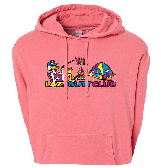 LAZY BUTT CLUB TENT HOODIE