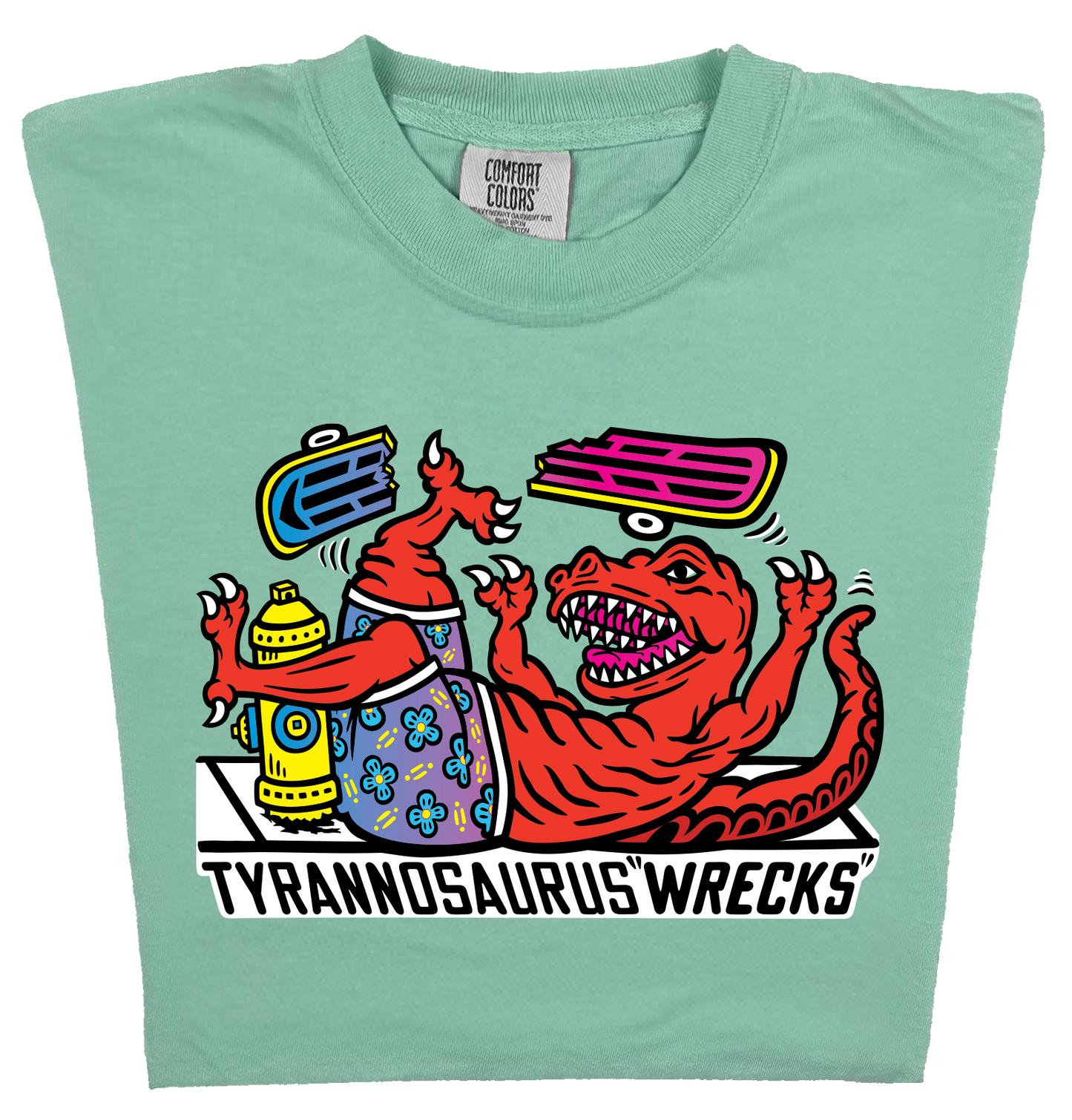 SKATING TYRANNOSAURUS WRECKS