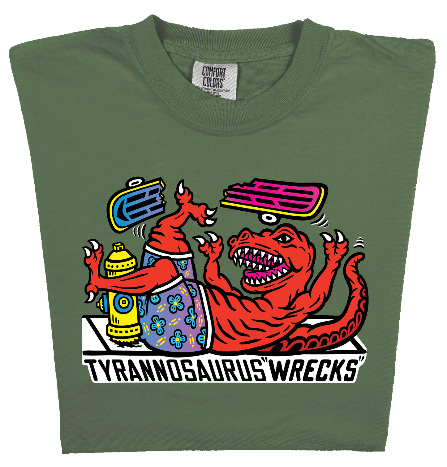 SKATING TYRANNOSAURUS WRECKS
