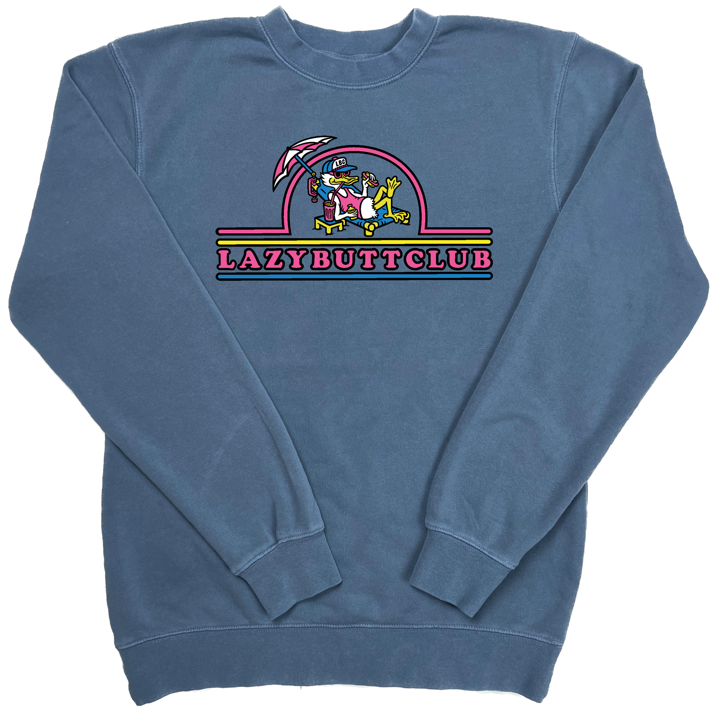 Lazy Butt Club "pigment dyed" Crewneck Sweatshirt