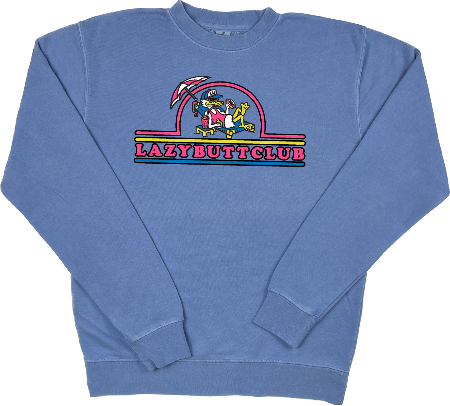 Lazy Butt Club "pigment dyed" Crewneck Sweatshirt