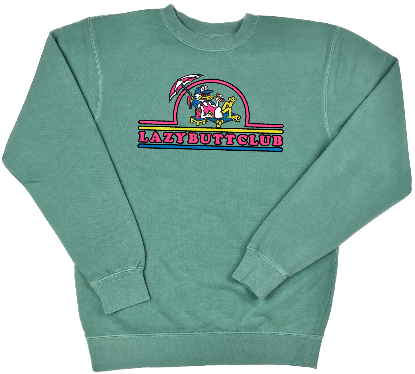 Lazy Butt Club "pigment dyed" Crewneck Sweatshirt