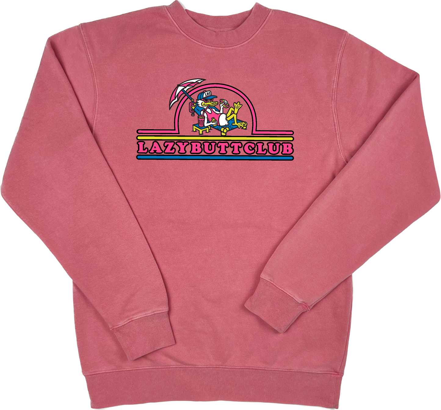 Lazy Butt Club "pigment dyed" Crewneck Sweatshirt