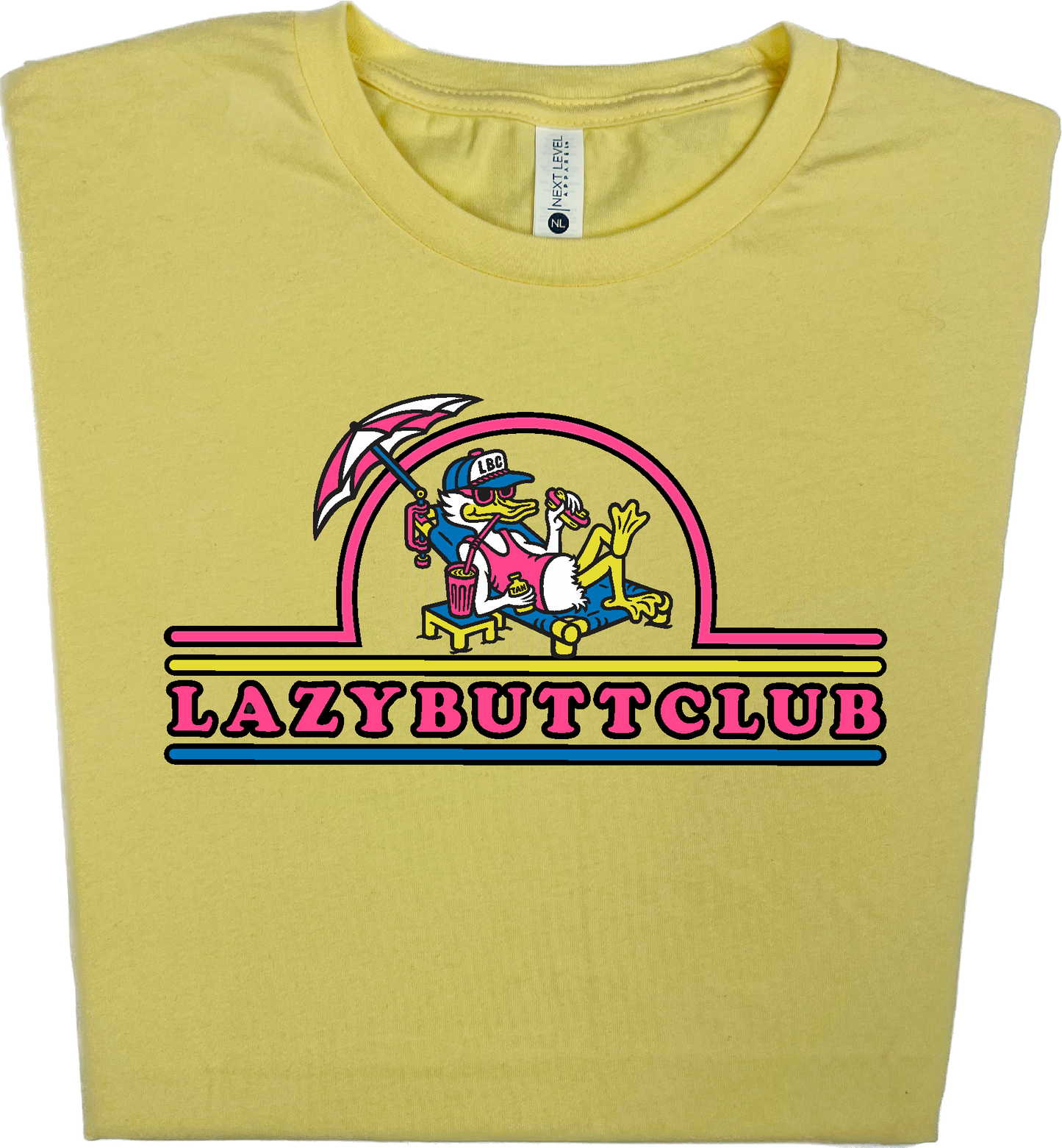 Lazy Butt Club T-shirt (Print on Front)