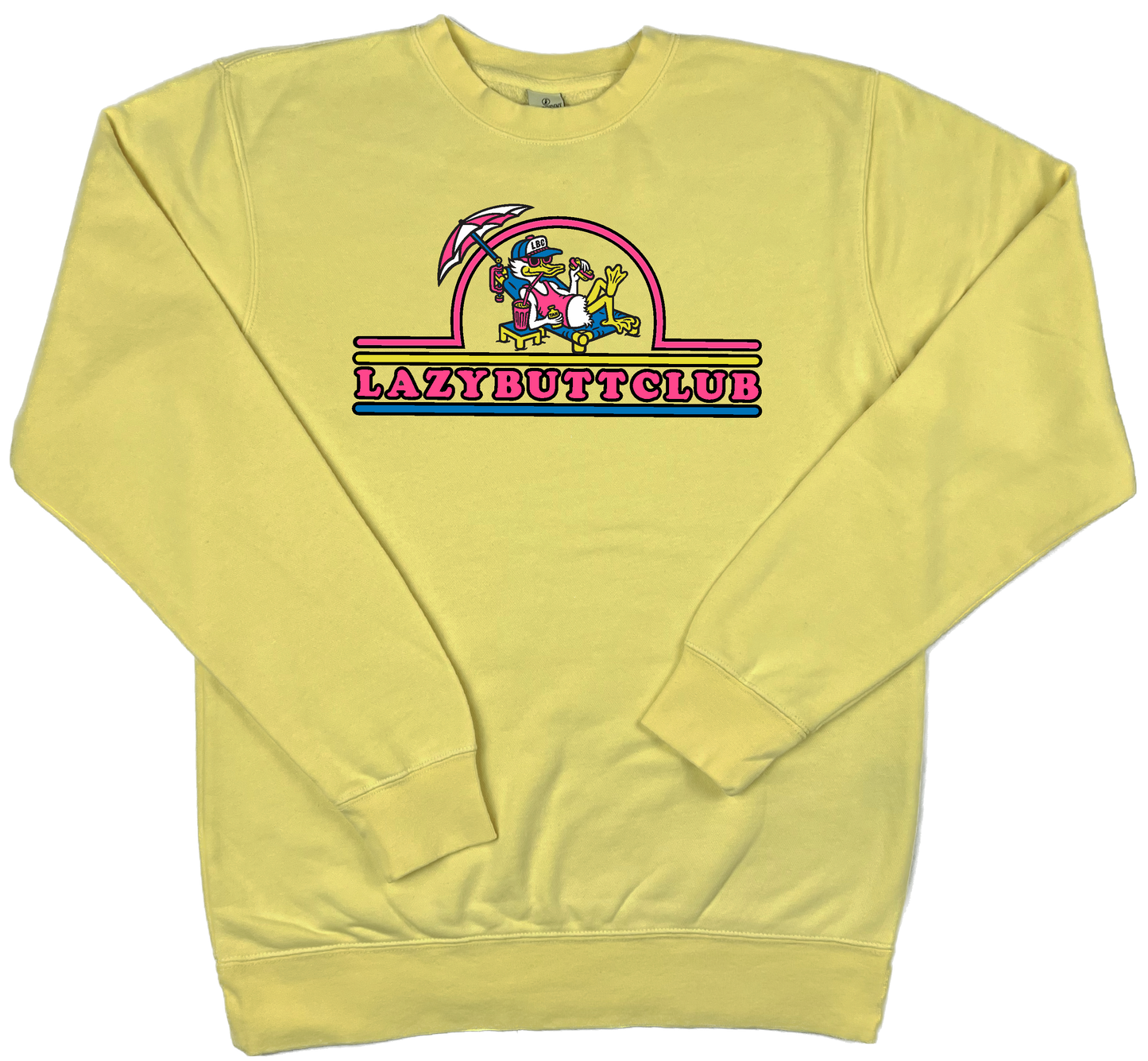 Lazy Butt Club "pigment dyed" Crewneck Sweatshirt