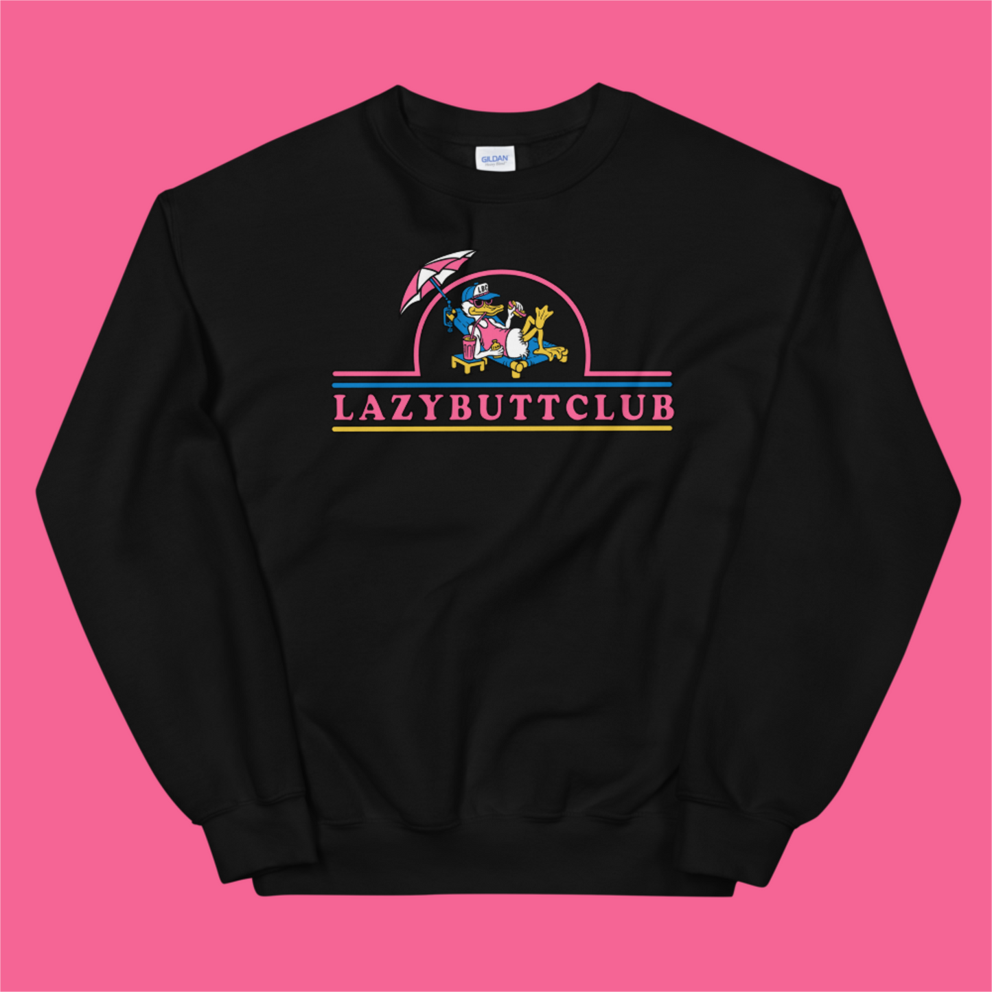 Lazy Butt Club Crewneck Sweatshirt