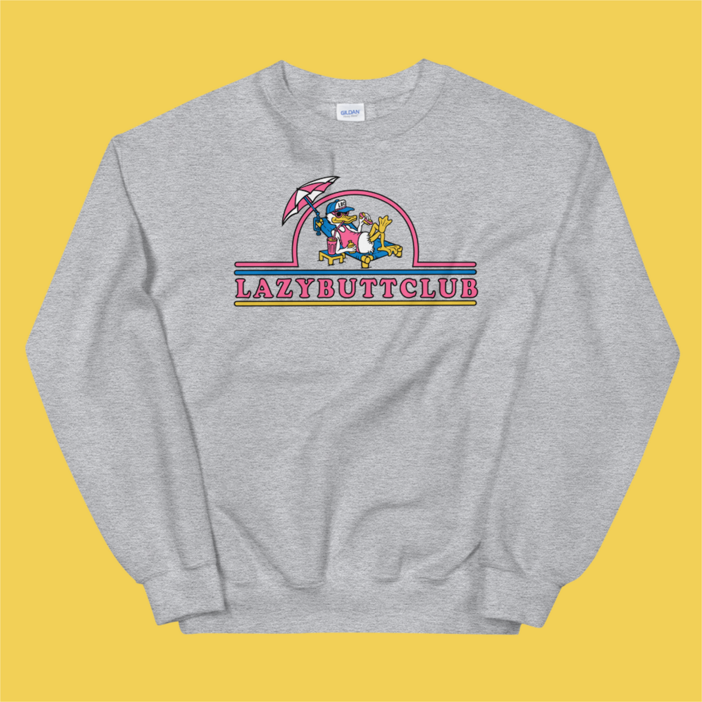 Lazy Butt Club Crewneck Sweatshirt
