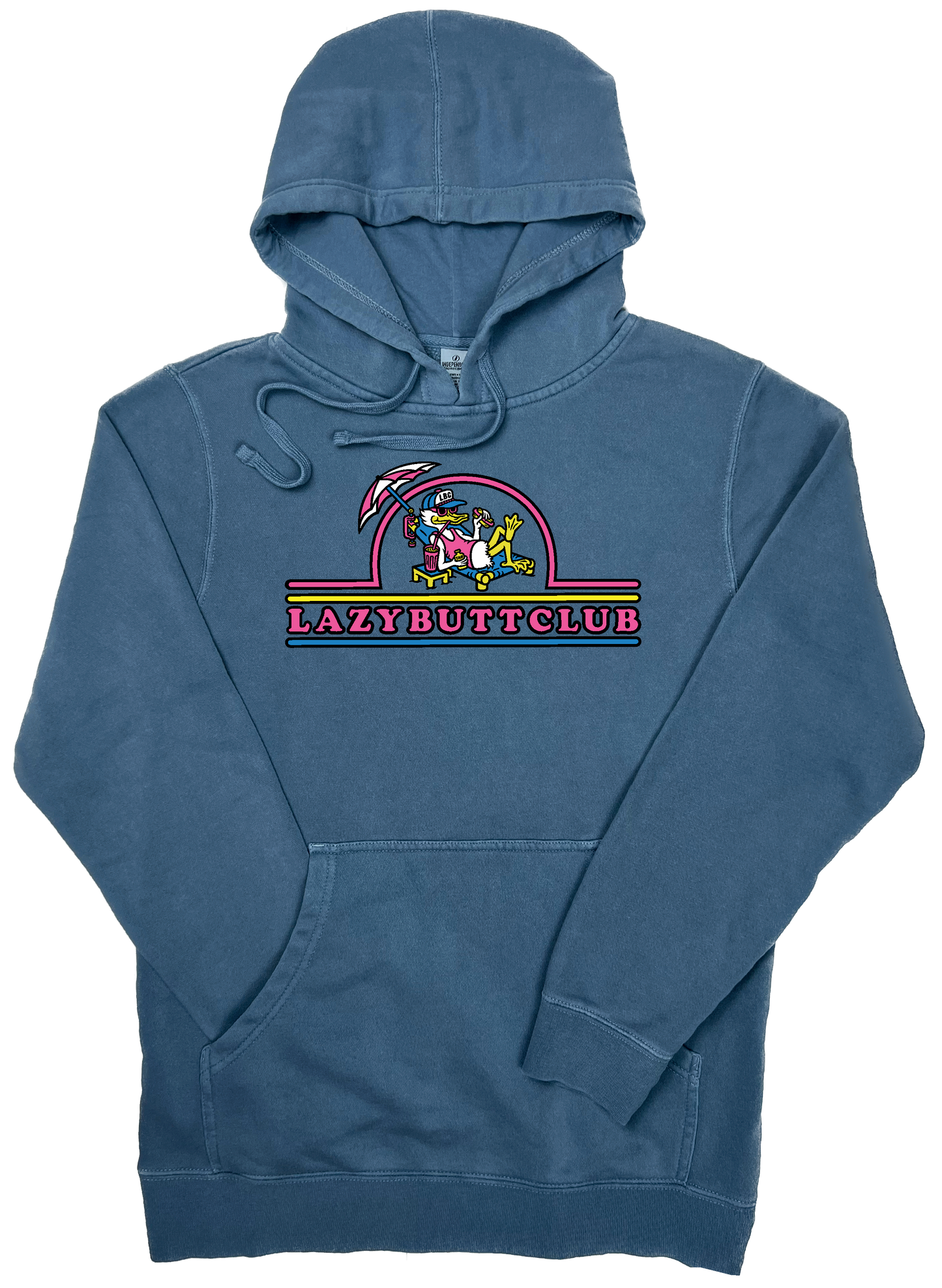 Lazy Butt Club "Pigment Dyed" sweatshirt Hoodie