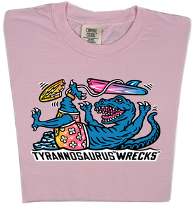 Surfing Tyrannosaurus Wrecks  “Garment Dyed” T-shirt