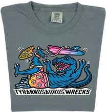 Load image into Gallery viewer, Surfing Tyrannosaurus Wrecks  “Garment Dyed” T-shirt