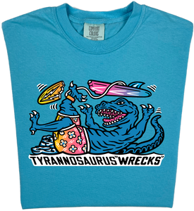 Surfing Tyrannosaurus Wrecks  “Garment Dyed” T-shirt