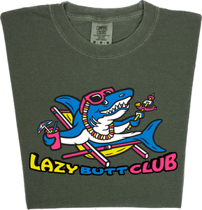 Lazy Shark "garment dyed" T-shirt