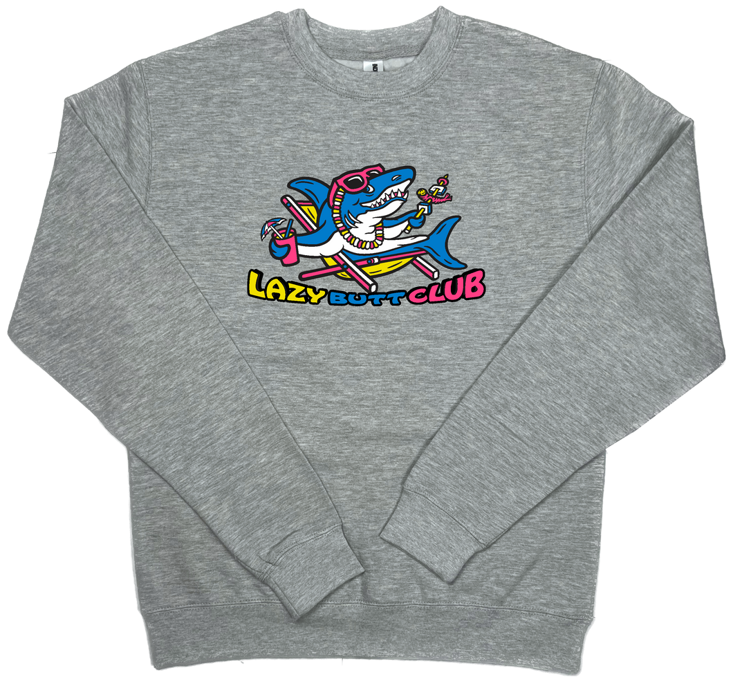 Lazy Shark Crewneck Sweatshirt