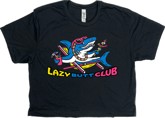 Lazy Shark Crop Top