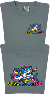 Lazy Shark "garment dyed" T-shirt (Front & Back Print)