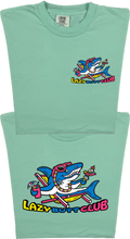 Load image into Gallery viewer, Lazy Shark &quot;garment dyed&quot; T-shirt (Front &amp; Back Print)