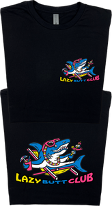 Lazy Shark T-Shirt (Front & Back Print)
