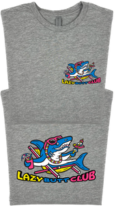 Lazy Shark T-Shirt (Front & Back Print)