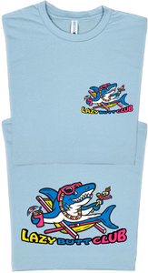 Lazy Shark T-Shirt (Front & Back Print)