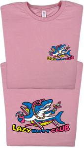 Lazy Shark T-Shirt (Front & Back Print)