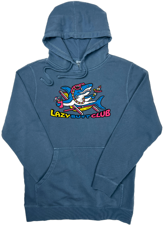 Lazy Shark "Pigment Dyed" sweatshirt Hoodie