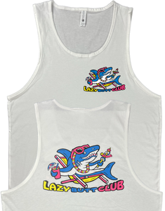 Lazy Shark Tank Top (Front & Back Print)