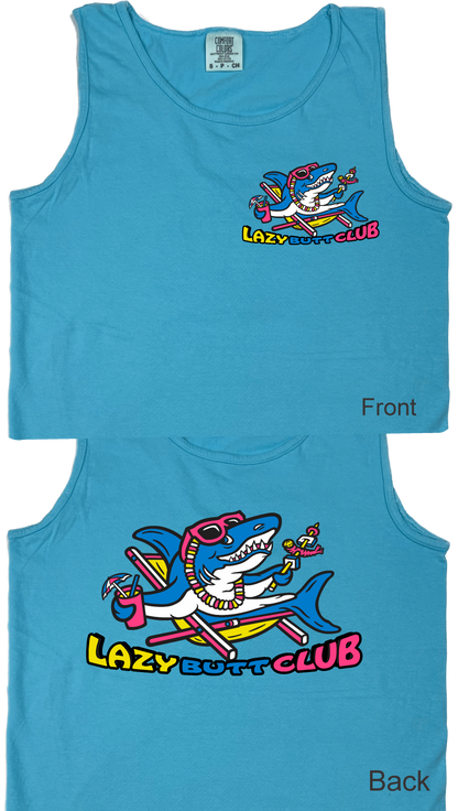 Lazy Shark "garment dyed" Tank Top