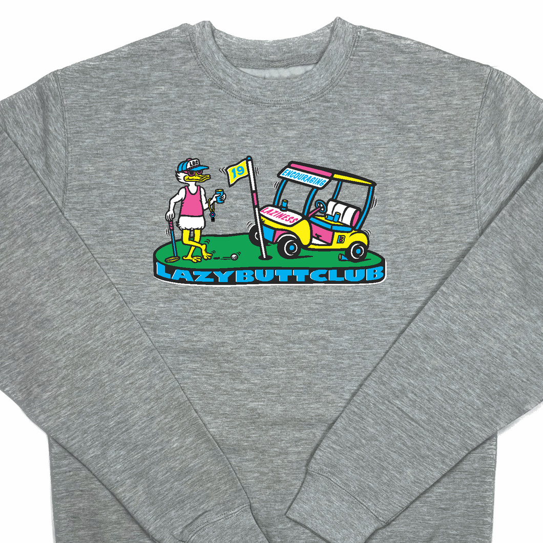 Golfing Lazy Butt Club Crewneck Sweatshirt