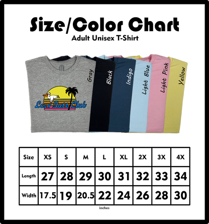 Lazy Butt Club  Sunset  Pelican  T-shirt - LAZY BUTT CLUB