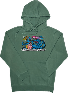 Surfing Tyrannosaurus Wrecks  “Pigment Dyed” Hoodie