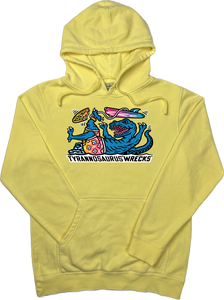 Surfing Tyrannosaurus Wrecks  “Pigment Dyed” Hoodie