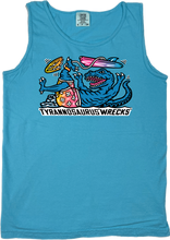 Load image into Gallery viewer, Surfing Tyrannosaurus Wrecks  “Garment Dyed” Tank Top