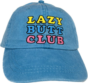 Lazy Butt Club Pigment Dyed Hat (words)