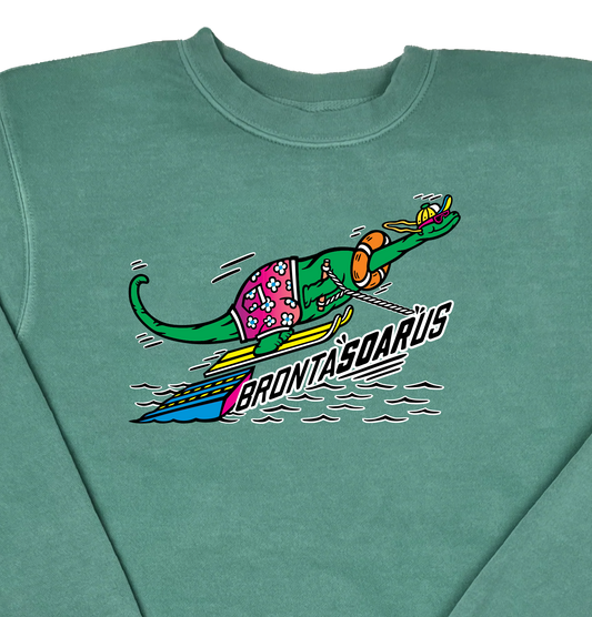 Brontasoarus “Pigment Dyed” Crewneck Sweatshirt