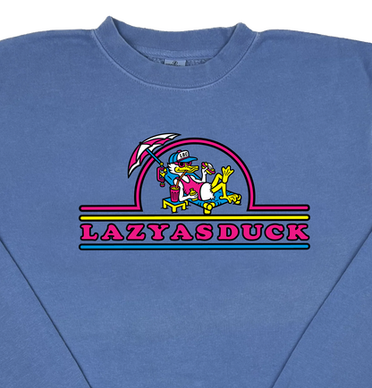 Lazy As Duck  “Pigment Dyed” Crewneck Sweatshirt