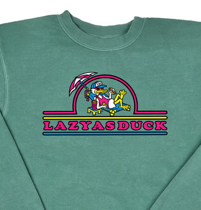 Lazy As Duck  “Pigment Dyed” Crewneck Sweatshirt