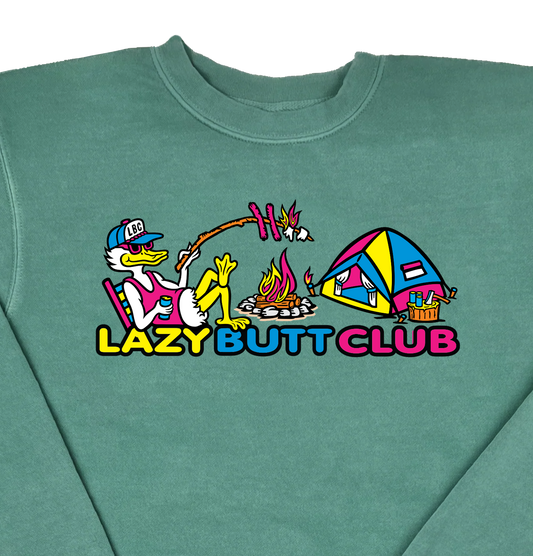 Lazy Butt Club “Pigment Dyed” Crewneck Sweatshirt