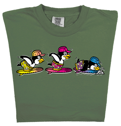 LAZY BUTT PENGUINS SNOW SKIING - LAZY BUTT CLUB
